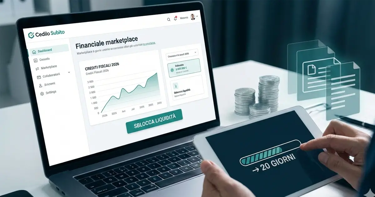 Crediti Fiscali: come sbloccare liquidità immediata e vendere le annualità 2026 (anche "in verticale")